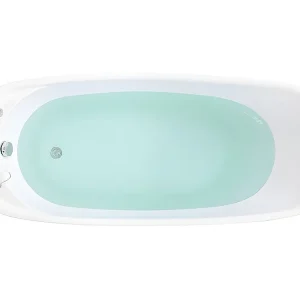 Vrijstaande badkuip NATALIA - eenpersoons - 220L- 150x75xH70cm - Zwart
