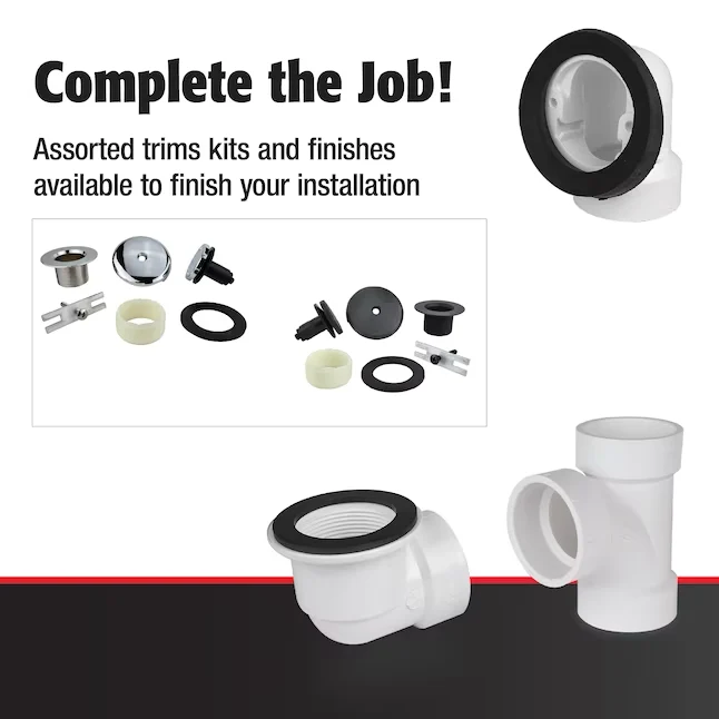Barrière-vrije Keeney 1-1/2- VINYL Bath Drain Rough- Kit