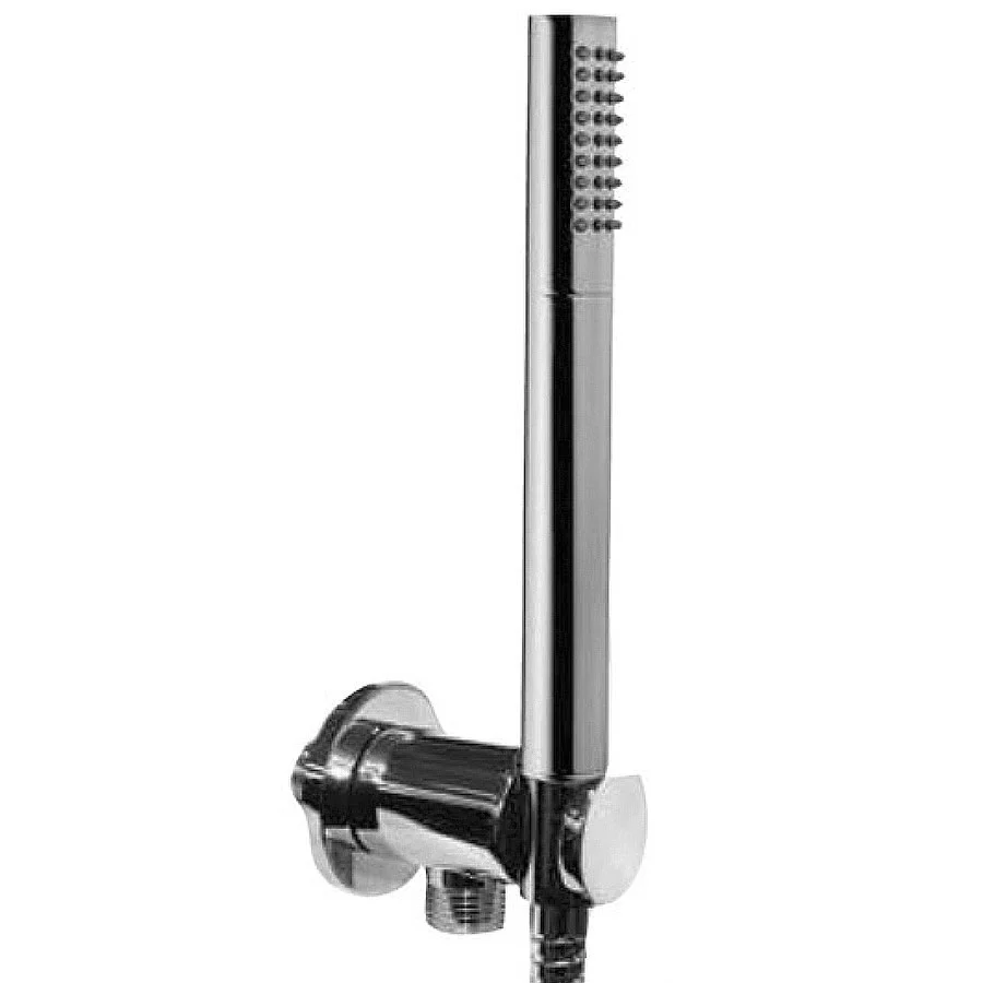 Duplex shower set Paffoni water intake, hose and round chrome messing showerhead CE Gecertificeerd | Drukbestendig