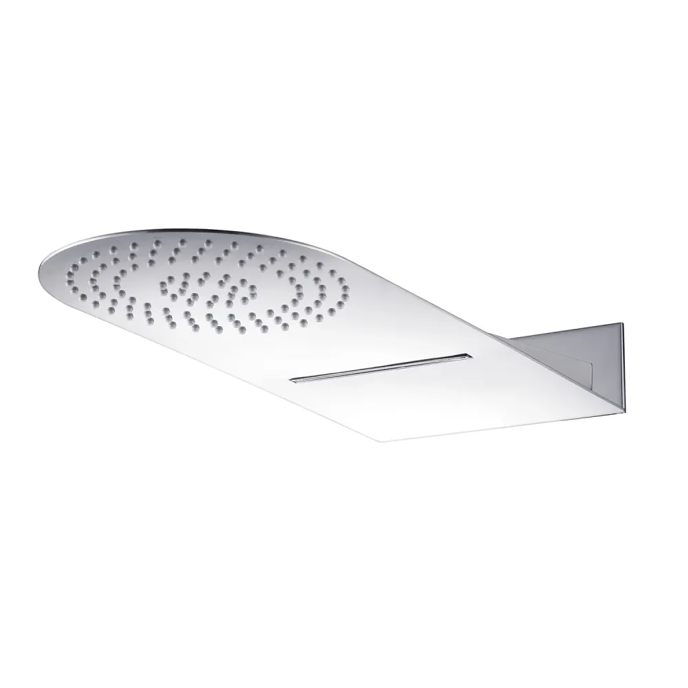 Hands-free Shower set 50x22 showerhead waterfall duplex set and thermostatic mixer