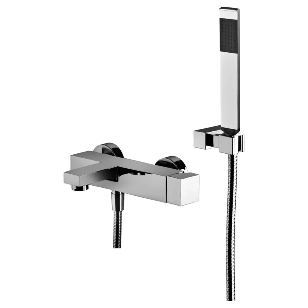 Paffoni Elle bathtub mixer complete shower set - Rvs Looking