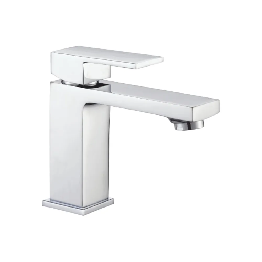 Set basin+bidet+shower mixers model Eco 2.0 chrome-plated geel koper