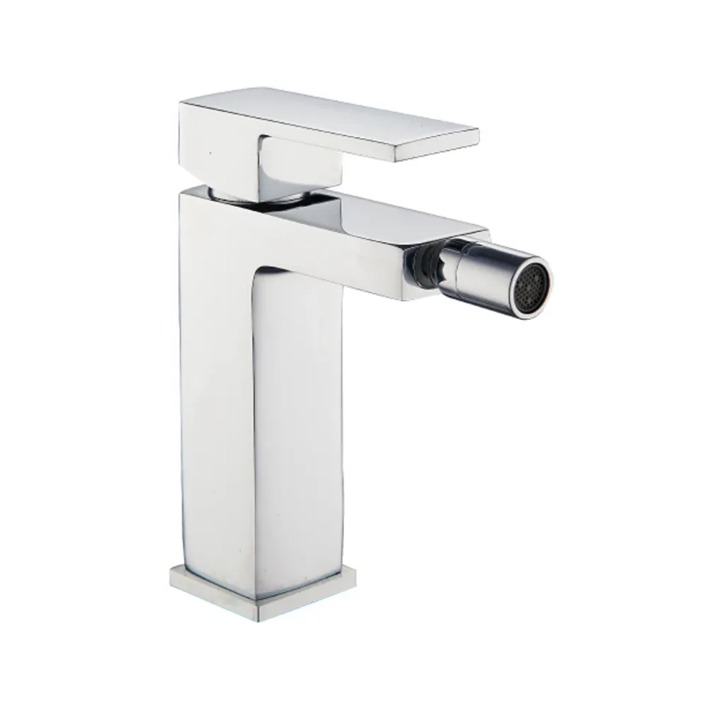 Set basin+bidet+shower mixers model Eco 2.0 chrome-plated geel koper