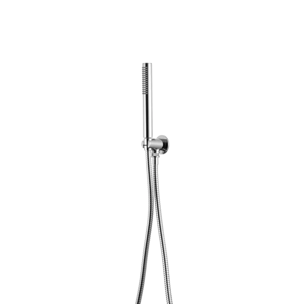 Shower kit two-way built- and 300 mm round showerhead chrome-plated geel koper Lumix