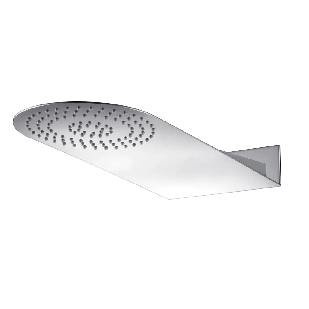 Shower set round 50x22 stainless staalsoort showerhead, duplex set and thermostatic mixer