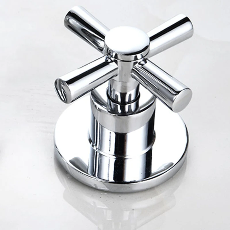 Wandmontage Contemporary Bathroom Faucet Deck Mounted Koper Low Arc Roman Tub Set