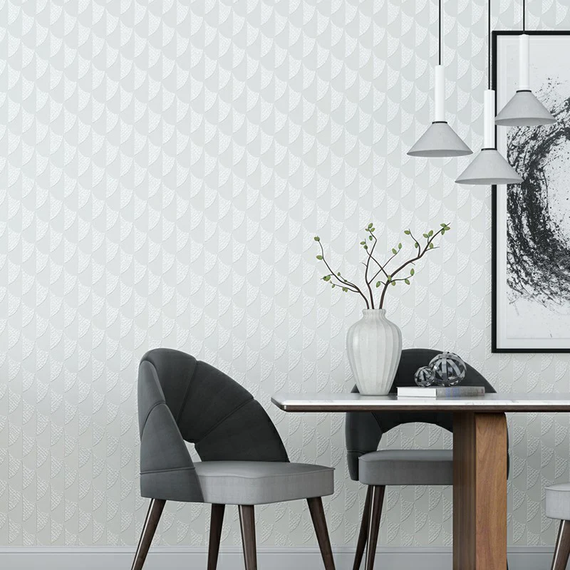 Minimalistisch vliesbehang zachte kleuren, halfglanzend mozaïek, vochtbestendig wanddecoratie 25 patronen