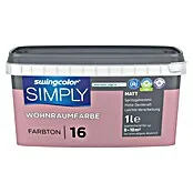 swingcolor Muurverf SIMPLY NR. 16 - Roze - Nr. 16, Mat, 1 l | 10 m² | 53 cm breed