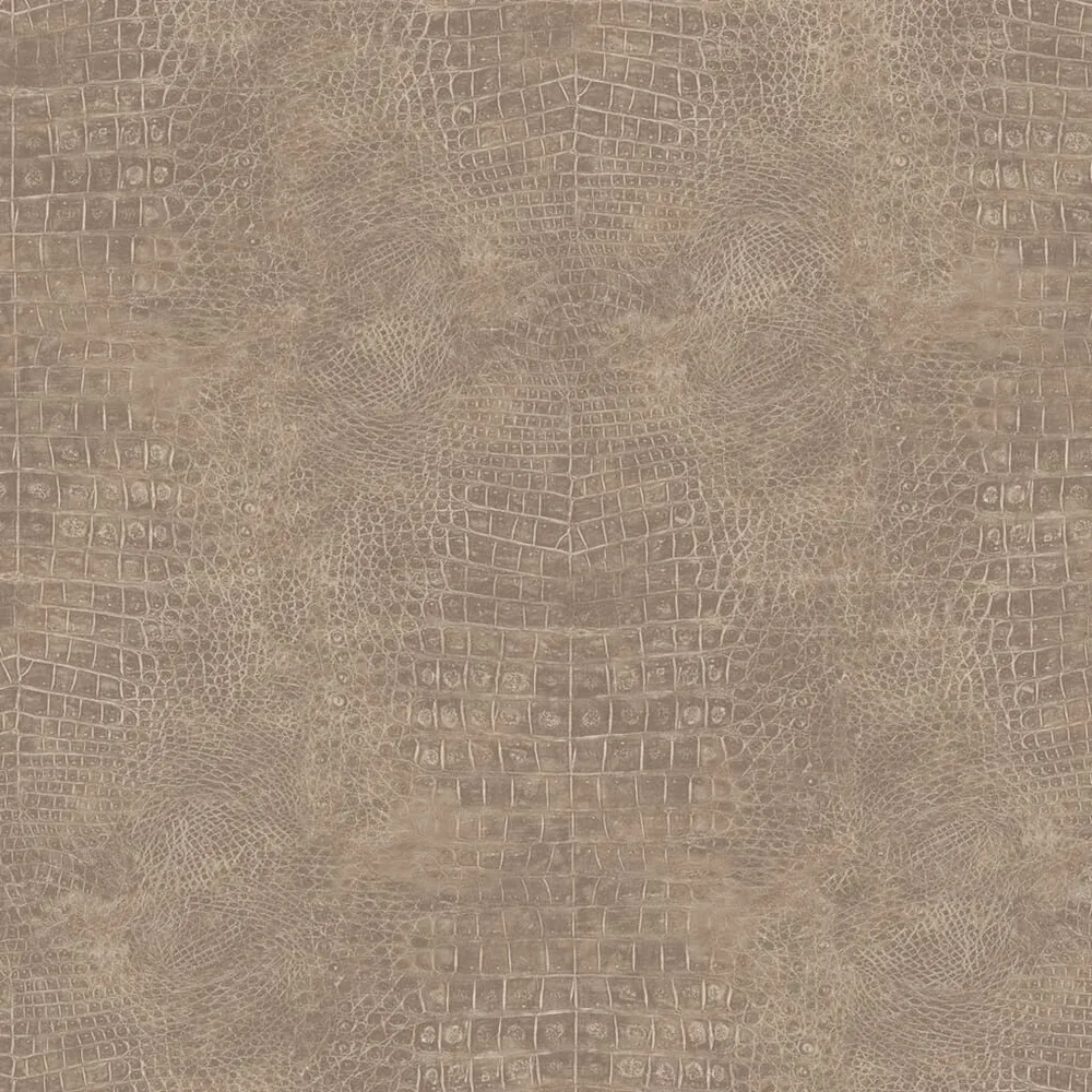 Vlies Noordwand Behang Croco taupe