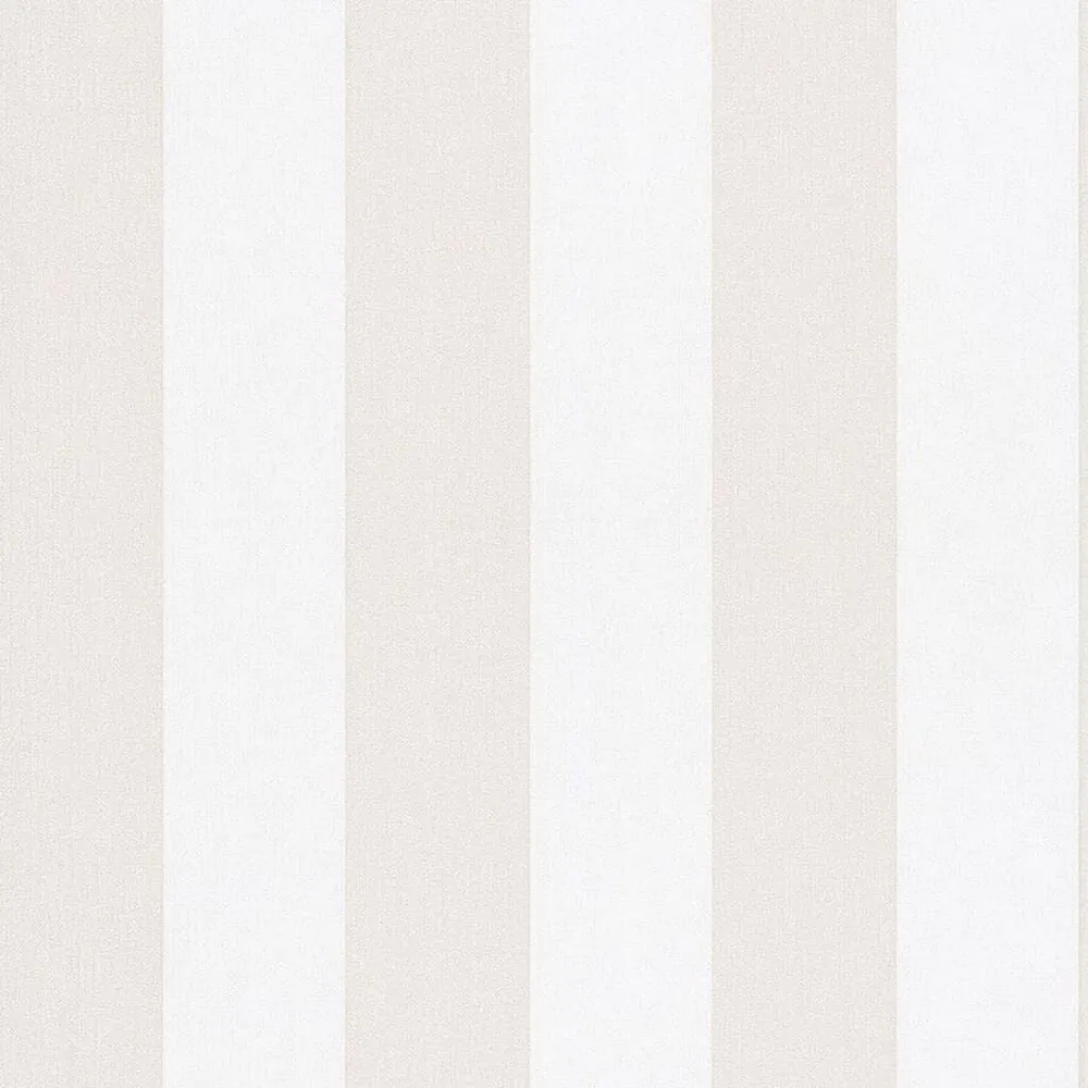 Gras Noordwand Behang Topchic Stripes lichtbruin en wit