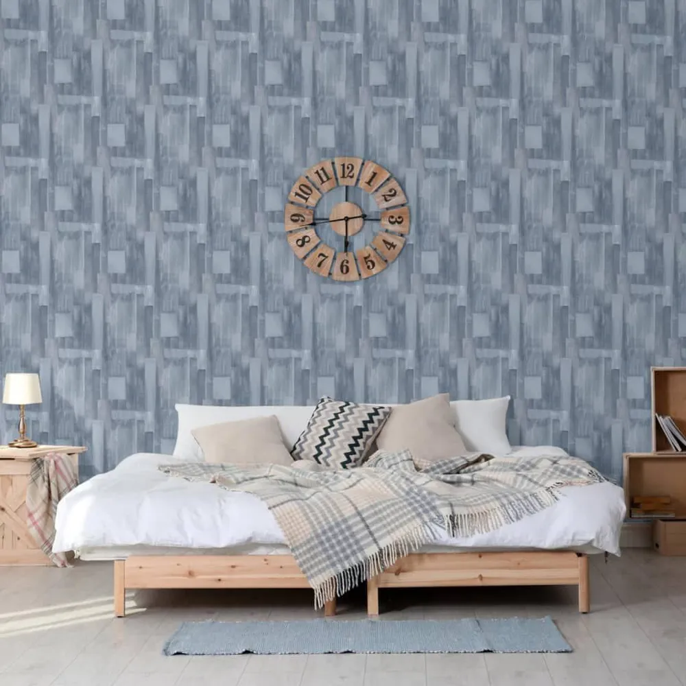 Metallic DUTCH WALLCOVERINGS Behang Wood grijs