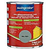 Papieren swingcolor Houtbeschermende verf - Zilvergrijs, 750 ml, Zijdeglans