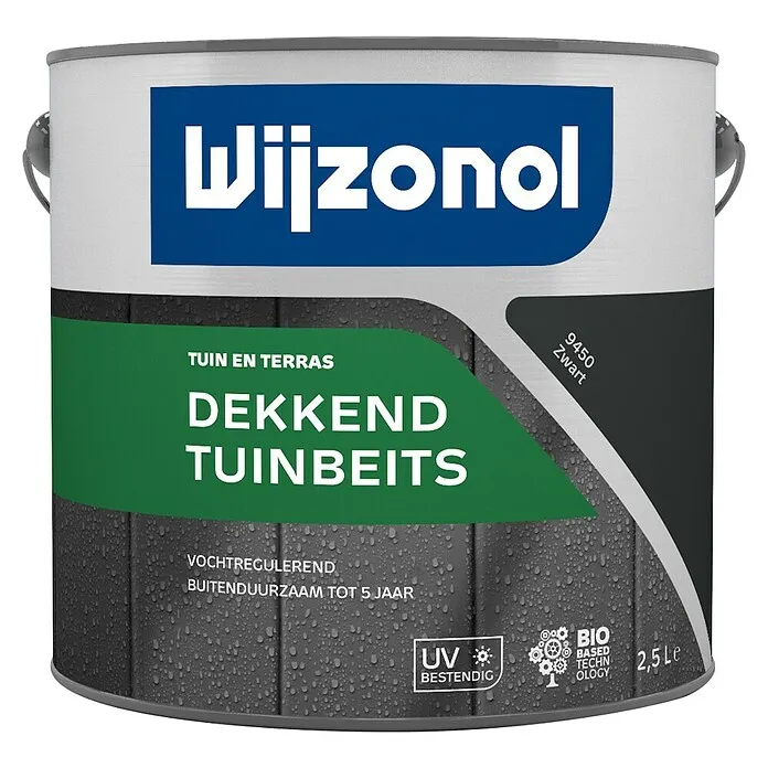 Premium Zelfklevend Wijzonol Buitenbeits - Zwart, Overig, 2,5 l
