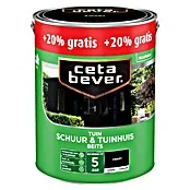 Professionele Kwaliteit Cetabever Buitenbeits Schuur & Tuin Zwart - Zwart, 3 l, Zijdeglans