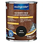swingcolor Universele beits - Zwart, 750 ml, Zijdeglans | 10 m² | 53 cm breed