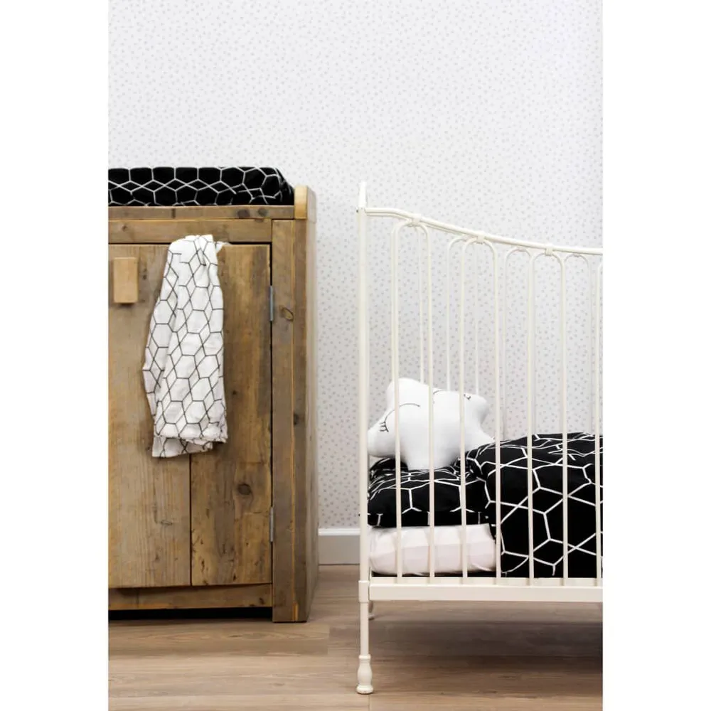 Vochtbestendig Noordwand Behang Fabulous World Dots wit en grijs