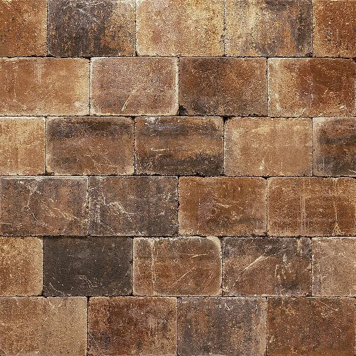 Betontegel Trommelsteen Bruin Nuance - Beton, 30 x 20 x 6 cm, Natuurtint