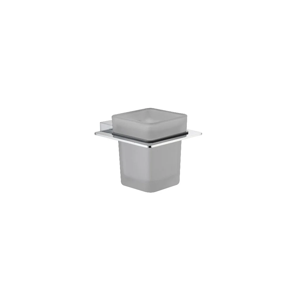 Maela line toothbrush holder chrome brass and glaswerk screws included mounting