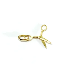 Pendant chisel yellow verguld