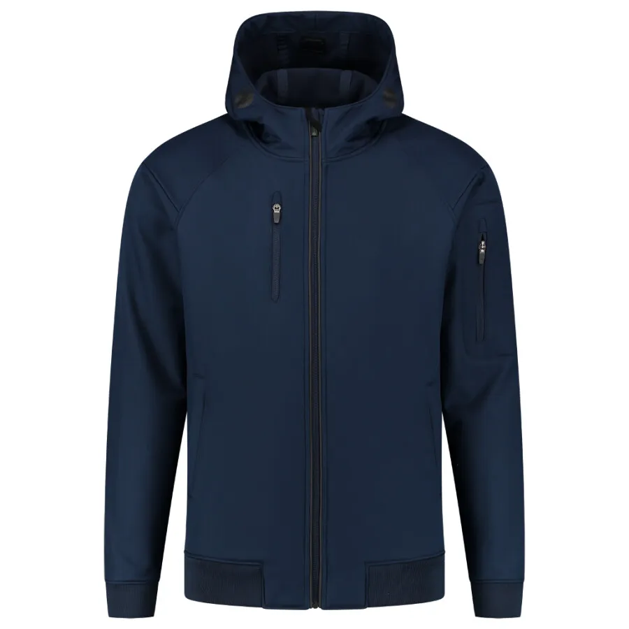 Tricorp 402704 softshell bomber capuchon RE2050 inkt blauw maat XS