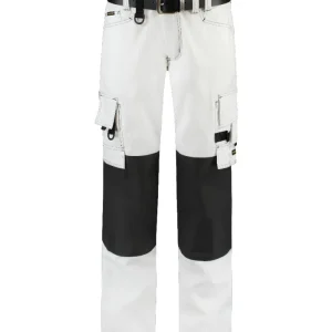 Tricorp worker doek met cordura - Workwear - 502009 - wit/donkergrijs - maat 60