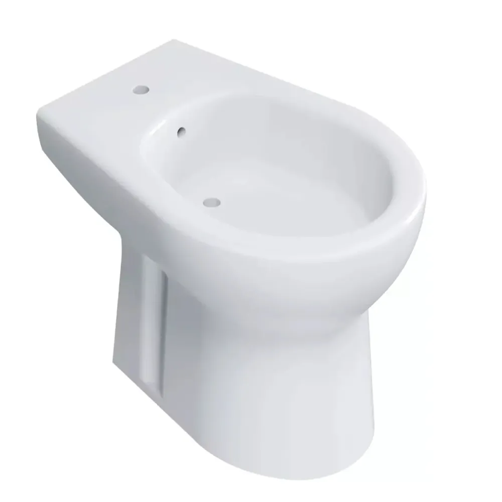 Floor-mounted single-hole Orchidea bidet ceramic 52.5x35.2xH39.1 cm - Parelmoer