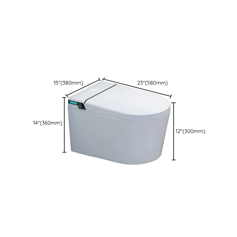Wall Mount Bidet Melkwit Heated Seat Ceramic Rust Resistant Elongated Dryer