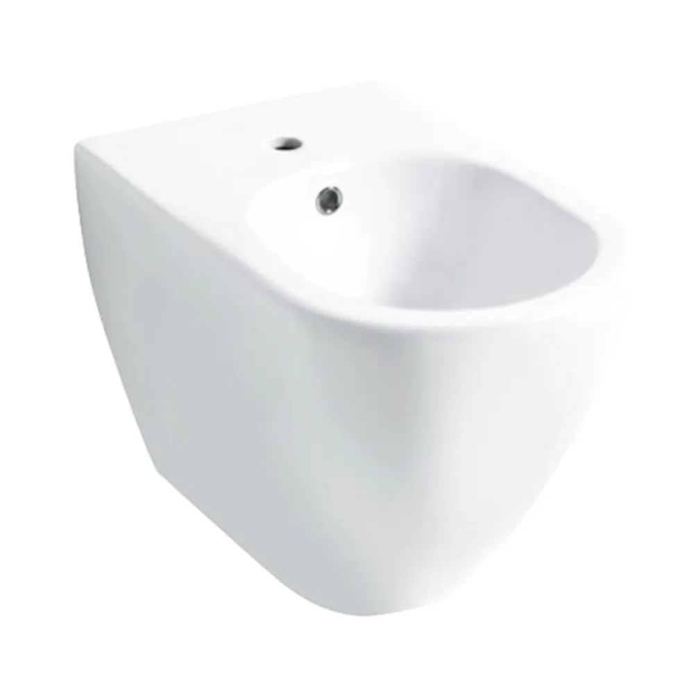 Wall-mounted bidet Skip 55 series hoogglans white ceramic - Ceramica Design