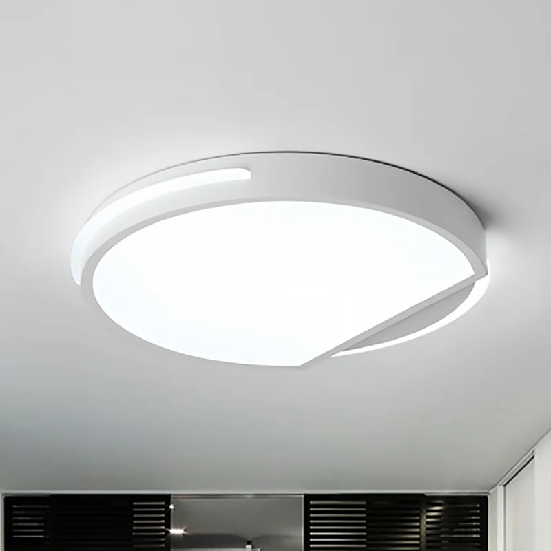 Rond Plafond Inbouw Simplicity Metaal 1 Zacht 16"/19,5" Brede Witte Inbouwverlichting Warm/Wit Licht