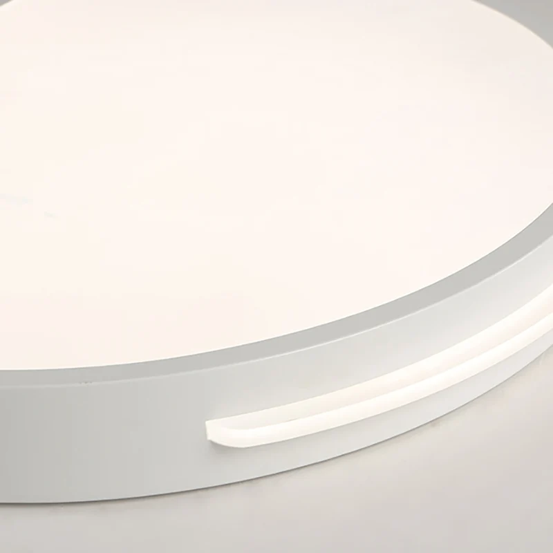 Rond Plafond Inbouw Simplicity Metaal 1 Zacht 16"/19,5" Brede Witte Inbouwverlichting Warm/Wit Licht