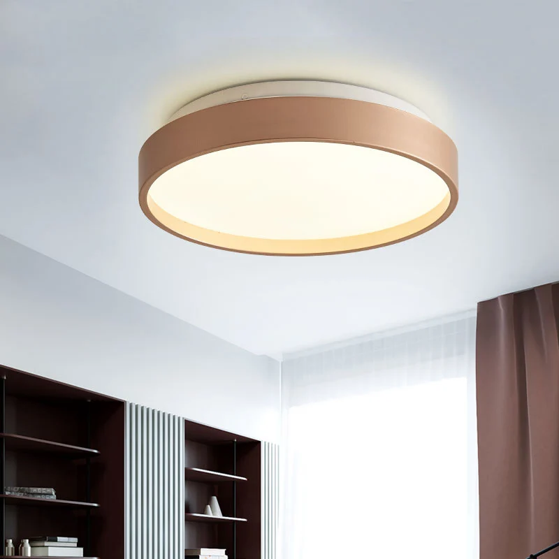 12"/18" ronde inbouwlamp modern acryl 1 zwak inbouw plafondlamp koffie brons/goud/wit voor binnen