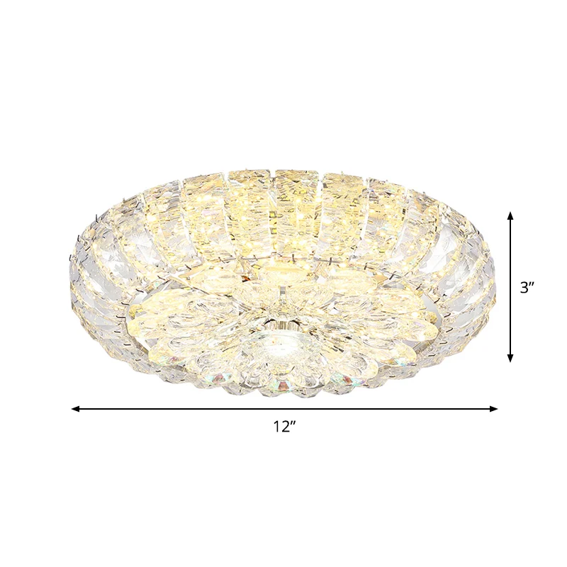 8"/12" W LED inbouwlicht Eenvoud Gang Plafondinbouw met ronde, heldere kristallen blokschaduw | Snel Thuisbezorgd