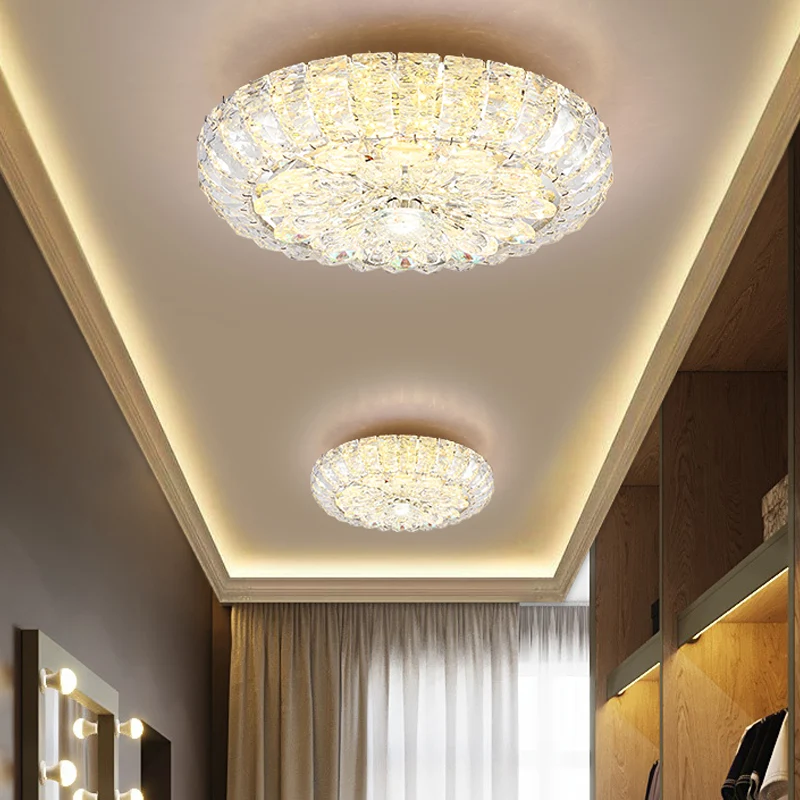 8"/12" W LED inbouwlicht Eenvoud Gang Plafondinbouw met ronde, heldere kristallen blokschaduw | Snel Thuisbezorgd