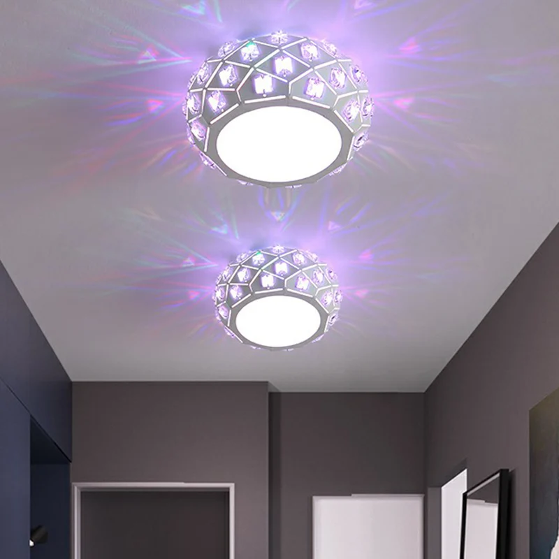 Artistieke trommelvormige inbouwlamp Crystal Corridor LED-plafondlamp wit | Snel Thuisbezorgd