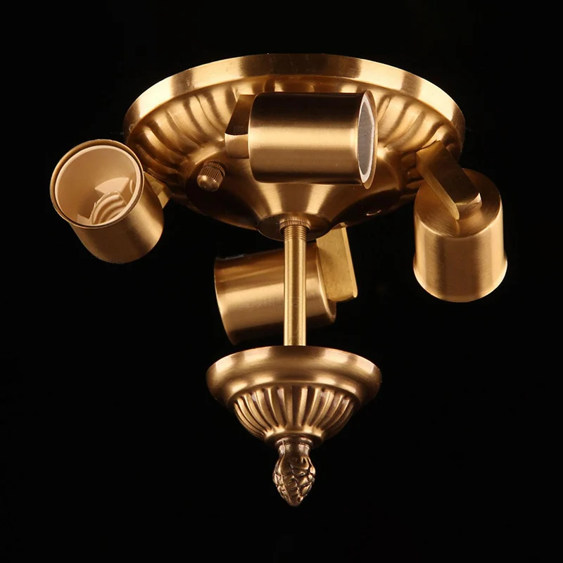 Bowl Inbouwplafondlamp Tijdloos Messing Frost Glass Inbouwlamp voor de woonkamer met Afstandsbediening