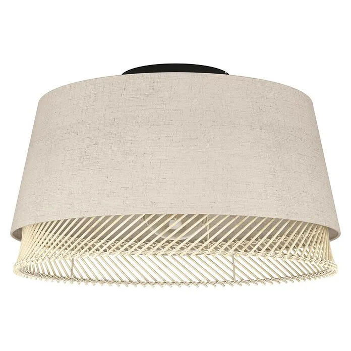 Eglo Tabley Plafondlamp, rond - 40 W, Ø x h: 38 x 23,5 cm, Zwart, E27 met Afstandsbediening