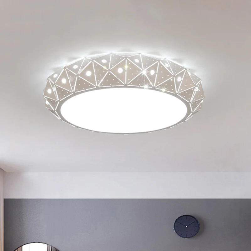 IP44 Waterdichte Ronde LED-inbouwlamp Zonder meer acryl 18 "/25,5" dia LED-plafondlamp warm/wit licht met holle vormgeving