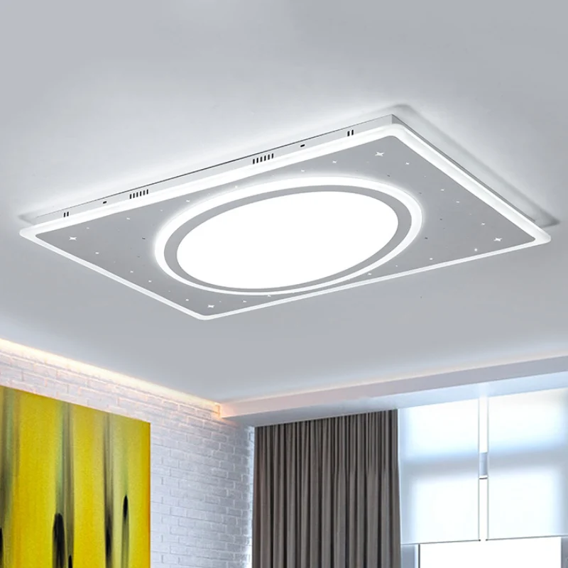 Metalen vierkante inbouwlamp Louter LED-plafondgemonteerd licht wit/warm licht, 21,5"/23,5" breed