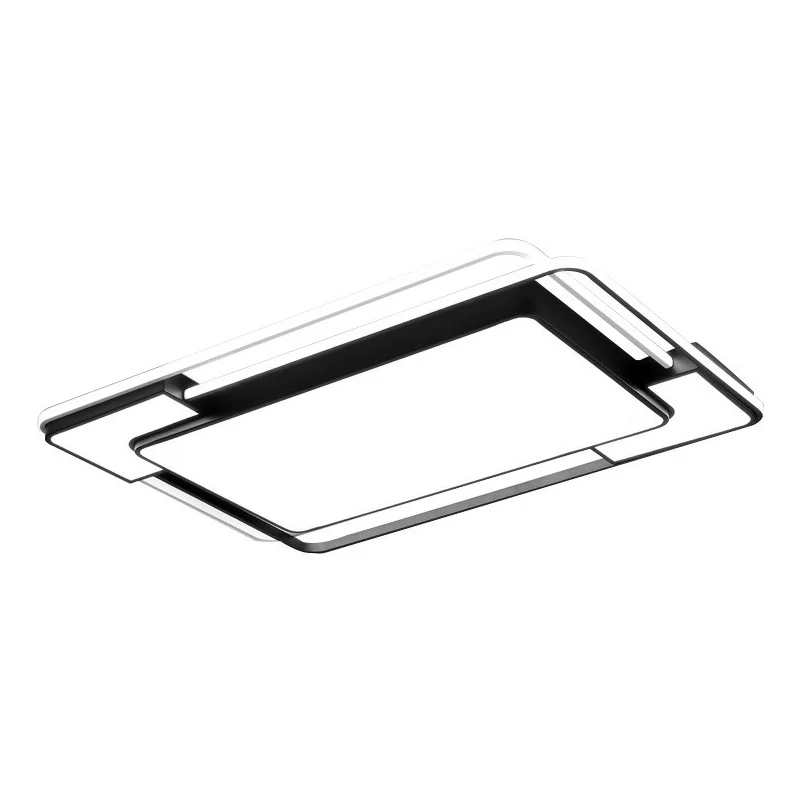 Moderne gesplitste LED-inbouwplafondlamp van acryl de woonkamer zwart met Afstandsbediening