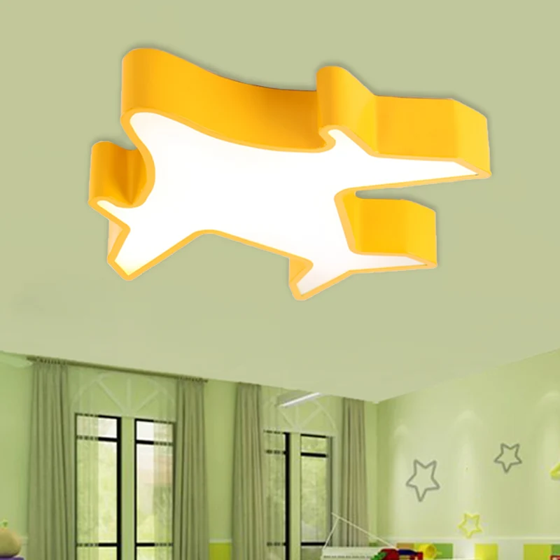 Vliegtuigslaapkamer inbouwlamp armatuur acryl LED eigentijds plafondgemonteerd helder rood/geel/blauw