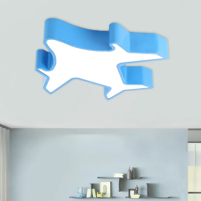 Vliegtuigslaapkamer inbouwlamp armatuur acryl LED eigentijds plafondgemonteerd helder rood/geel/blauw