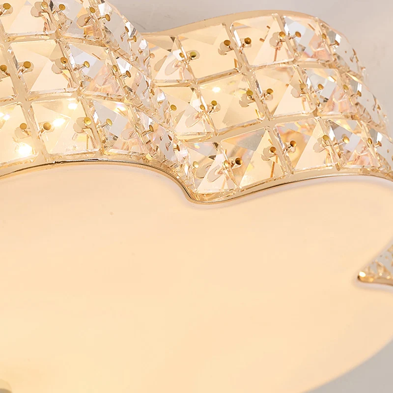 Zilveren Bloem Plafondlamp Eenvoudige Stijl Acryl LED Inbouwlamp voor Slaapkamer, 12"/16"/19,5" Omvangrijk met Afstandsbed...
