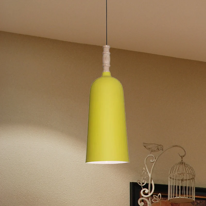 Premium LED 1-lichts klokvormige hanglamp Scandinavische stijlvolle metalen hanglamp voor café-boekhandel