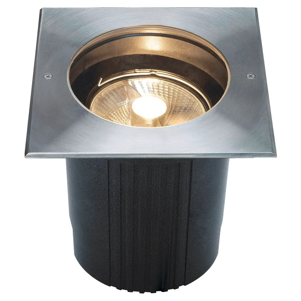 Bouwplaats SLV Buitenlamp DASAR® 215 IP67 Roestvrij Staal - 21,5x21,5x16 cm