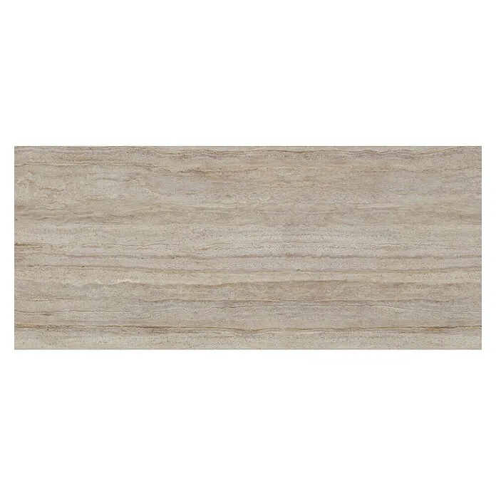 Tau ceramica Keramische tegel - Travertino Grey - 280 x 120 cm, Grijs / Lichtbruin, Mat