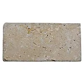 Tegel van antiek marmer rechthoek Chiaro FNT M460 - 15 x 7,5 cm, Lichtbruin, Mat