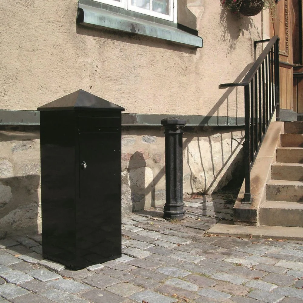 Safepost brievenbus 110 zwart RAL 9005