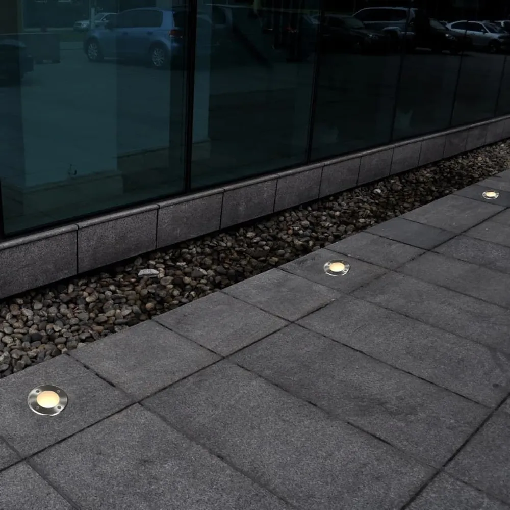 Grondspots voor buiten 12 stuks rond