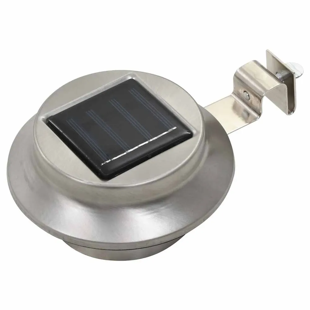 LED-solarlampen rond 12 cm wit 6 st