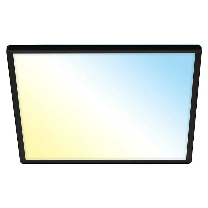 Briloner Led-plafondlamp Fijn - 420 x 420 x 29 mm, Zwart - Incl. Garantie